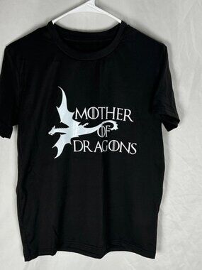 Mother of Dragons Black Short Sleeve T-Shirt -Size Small